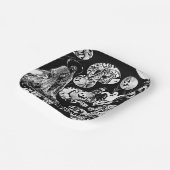 My Super Halloween black and white ペーパープレート (傾斜あり)