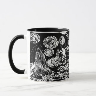 My Super Halloween black and white マグカップ