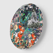 My Super Halloween V2 ラージ壁時計 (傾斜)