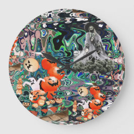 My Super Halloween V2 ラージ壁時計