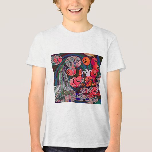 My Super Halloween V3 トライブレンドTシャツ (正面)