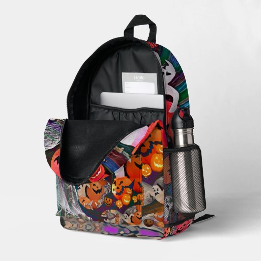 My Super Halloween V3 プリントバックパック (裏面右端 (見開き))