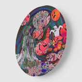 My Super Halloween V3 ラージ壁時計 (傾斜)