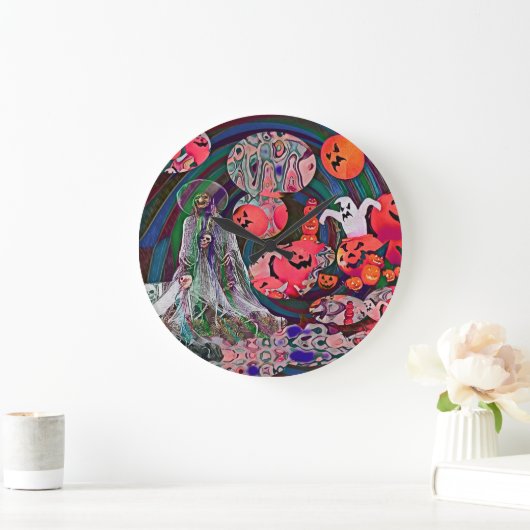 My Super Halloween V3 ラージ壁時計 (ホーム)
