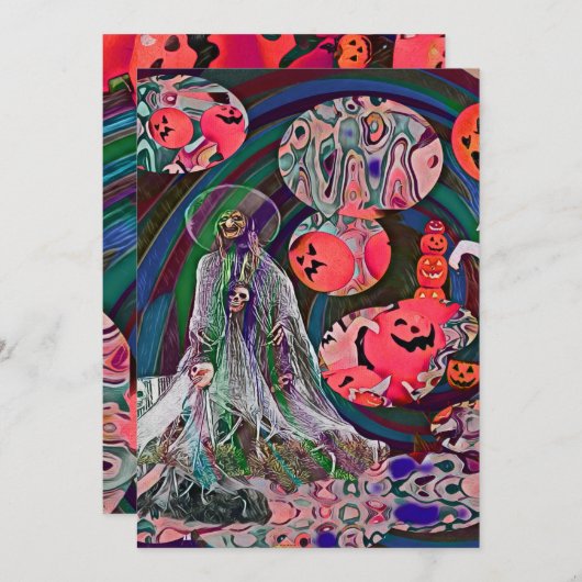 My Super Halloween V3 招待状 (正面/裏面)