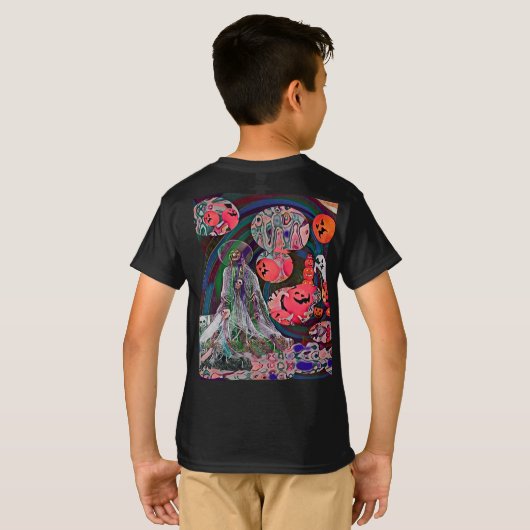 My Super Halloween V3 Tシャツ (裏面フル)