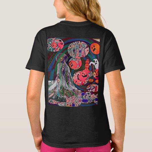 My Super Halloween V3 Tシャツ (裏面)