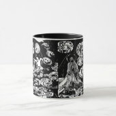 My super haloween (Black and White Art) マグカップ (中央)