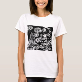 My super haloween (Black and White Art) Tシャツ