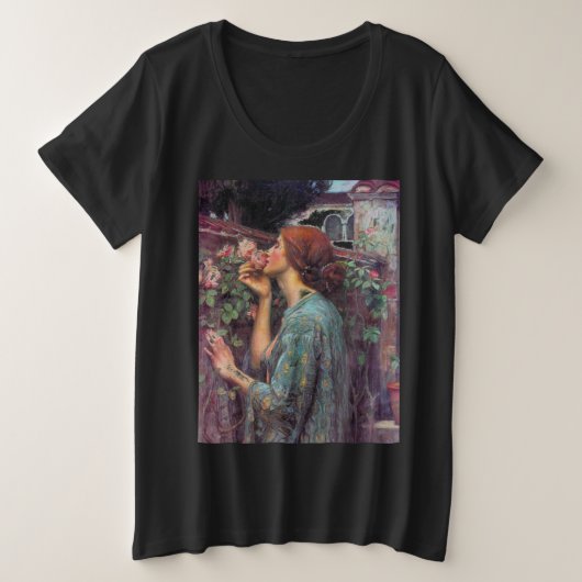 My_Sweet_バラ プラスサイズTシャツ (デザイン正面)