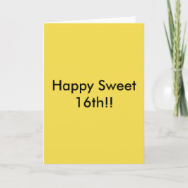 My Sweet 16th Intent Greeting Card 招待状