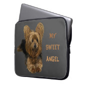 My Sweet Angel Yorkshire Terrierノートパソコンケース ラップトップスリーブ (正面左)