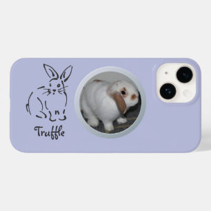My Sweet Bunny, Pet Photo and Name rabbit sketch Case-Mate iPhone 14ケース