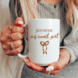 My Sweet Girl Custom Name Mug Gift for Best Friend コーヒーマグカップ
