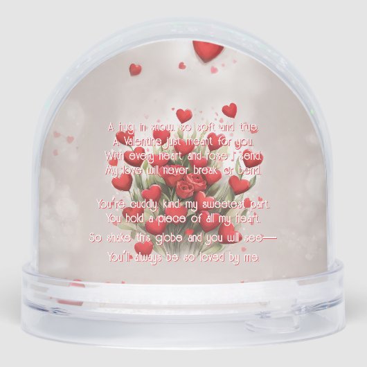 My Sweet Valentine Teddy Bear Keepsake (裏面)