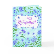 My Sympathies – Soft Floral Comfort Design Aqua