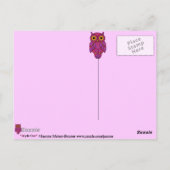 My$tフクロウの夕暮れのはがき ポストカード (裏面)