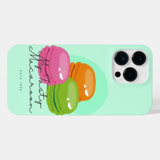My Tasty Macaroon Phone Case iPhoneケース (裏面横)