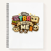My TBR Is Judging Me Reading Journal Book Tracker  ノートブック (正面)