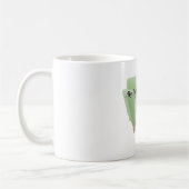 "My Tea Is My Therapist" Steaming Mug Quote Art コーヒーマグカップ (左)