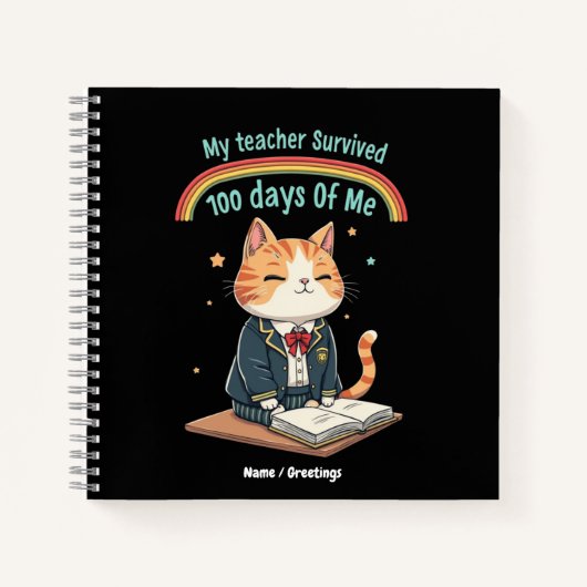 My Teacher Survived 100 Days of Me  ノートブック (正面)