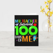 My Teacher Survived 100 Days Of Me For Students Ki カード (黄色い花)