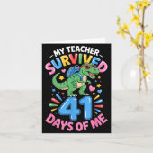 My Teacher Survived 41 Days Of Me 41st Days Of Sch カード (黄色い花)