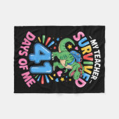 My Teacher Survived 41 Days Of Me 41st Days Of Sch フリースブランケット (正面(横))