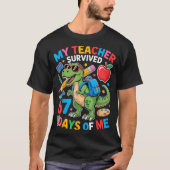 My Teacher Survived 67 Days Of Me Funny Dinosaur S Tシャツ (正面)