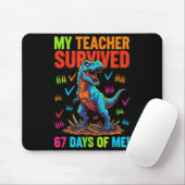 My Teacher Survived 67 Days Of School 67 Meme Dino マウスパッド (マウス)