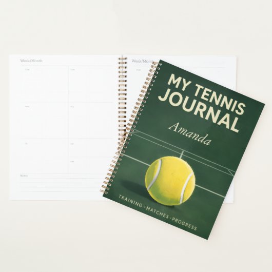 My Tennis Journal – Personal Training & Match Log プランナー手帳 (ディスプレー)