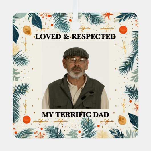 My Terrific Dad™ Ornaments (Customize It!) メタルオーナメント (正面)