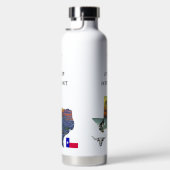 My Texas - Illustrated map outline - personalize ウォーターボトル (右面)