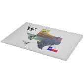 My Texas - map outline-steer-derrick-windmill カッティングボード (角)