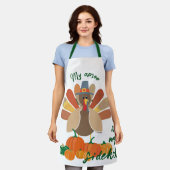 My Thanksgiving Buddy エプロン (着用した状態)