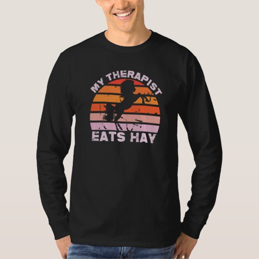 My Therapist Eats Hay Country Horse Women's   Tシャツ (正面)