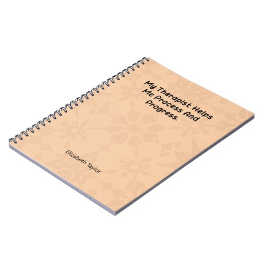 My Therapist Helps Me Process and Progress ノートブック (左側)
