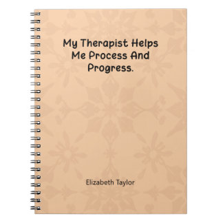 My Therapist Helps Me Process and Progress ノートブック