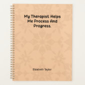 My Therapist Helps Me Process and Progress プランナー手帳 (正面)