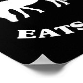 My Therast Eats Hay Funny Horse Lover Saying  ポスター (角)