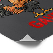 My Therast Gave Up Funny Meme Chicken Humor Saying ポスター (角)