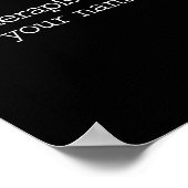 My Therast Knows Your Name Funny Quote  ポスター (角)