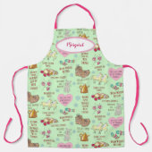My Things お気に入りの Sound of Music パーソナライズされた エプロン (正面)