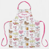 My Things お気に入りの Sound of Music パーソナライズされた エプロン (正面)