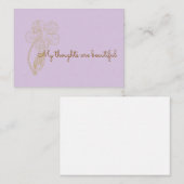  My thought are Beautiful Positive Affirmation ノートカード (正面/裏面)