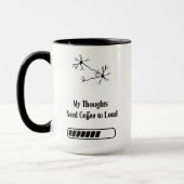 My Thoughts Need Coffee to Load – Funny Mug マグカップ (左)