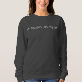 My Thoughts Women's Basic Sweatshirt スウェットシャツ