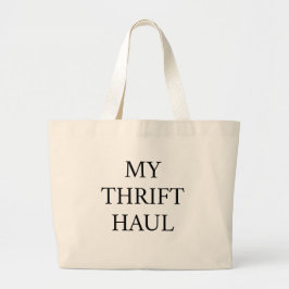 My Thrift Haul Shopping Tote Bag ラージトートバッグ