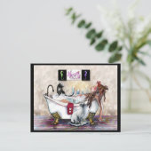 My Time, Lady in the Tub and cats ポストカード (スタンド正面)