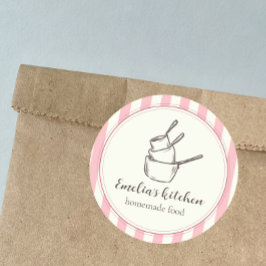 My tiny kitchen logo Sticker ラウンドシール